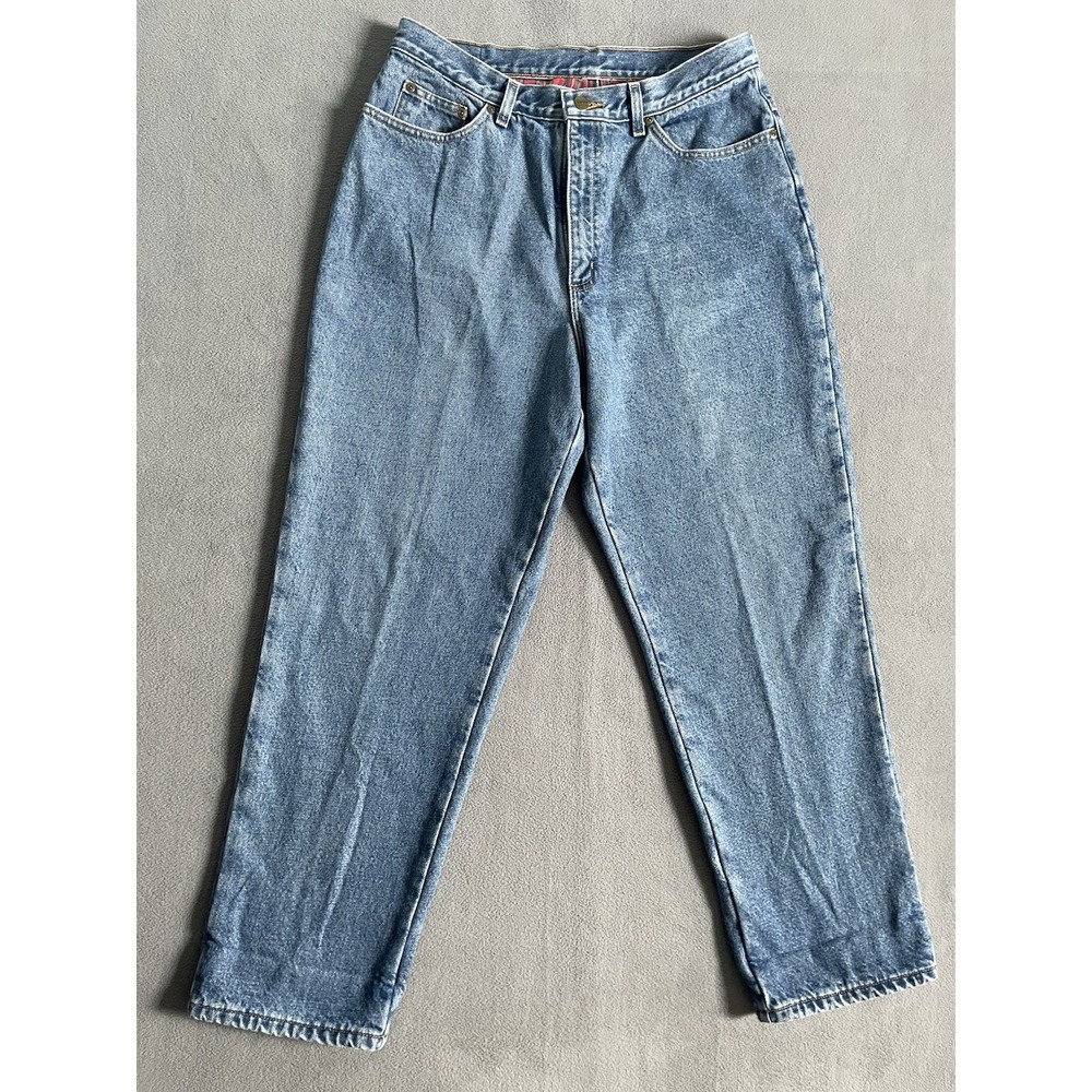 Vintage L.L. Bean Womens Flannel Lined Jeans Size 14 Original Fit 30x29